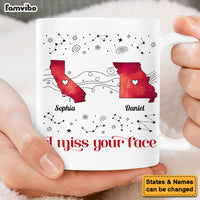 Personalized I Miss Your Face - Custom Multiple States Mug 35963 thumb 1