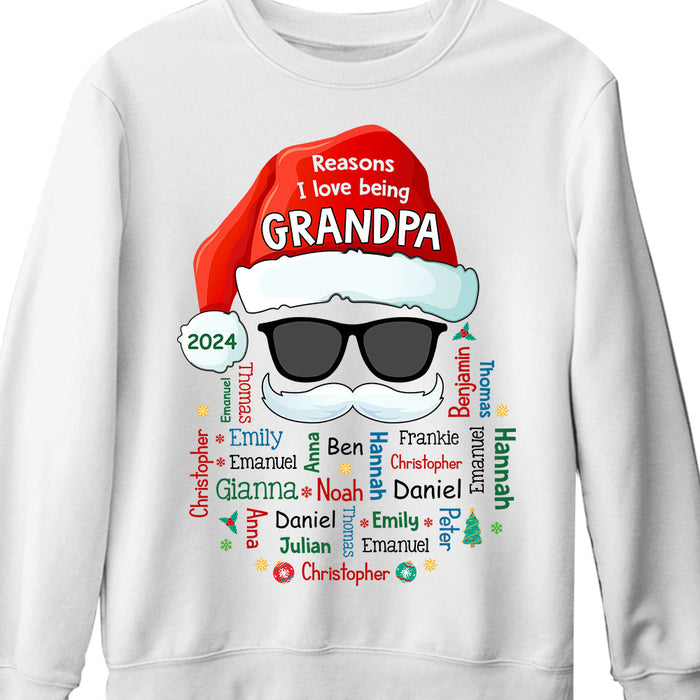 Personalized Grandpa Claus Name Word Art Shirt - Hoodie - Sweatshirt 35972 1