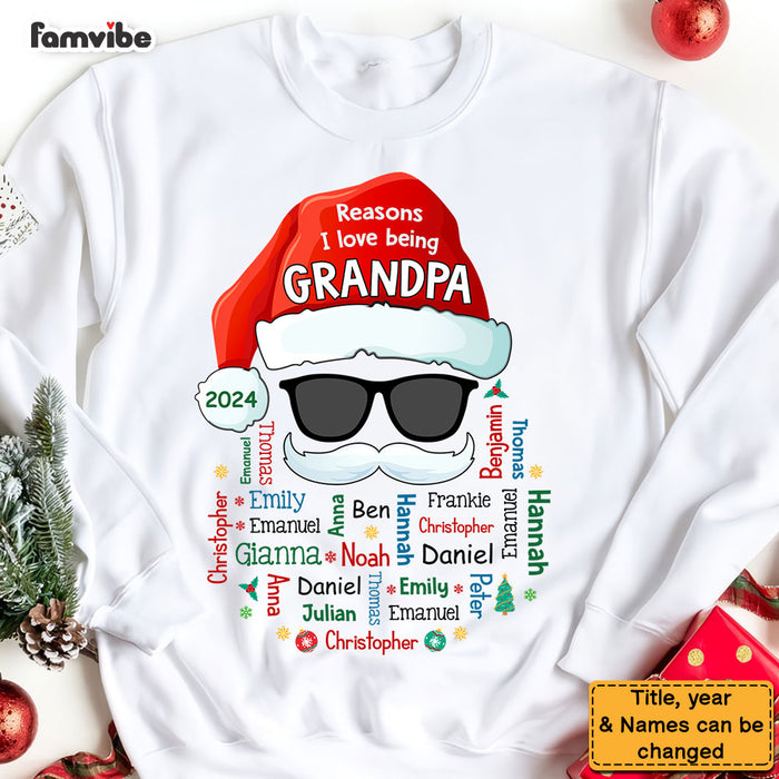 Personalized Grandpa Claus Name Word Art Shirt - Hoodie - Sweatshirt 35972 1