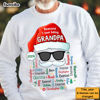 Personalized Grandpa Claus Name Word Art Shirt - Hoodie - Sweatshirt 35972 thumb 1