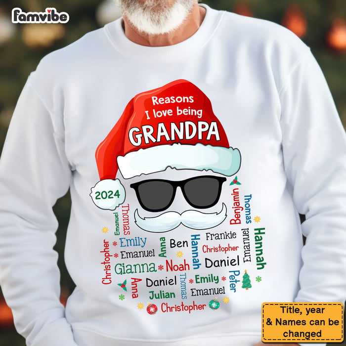 Personalized Grandpa Claus Name Word Art Shirt - Hoodie - Sweatshirt 35972 1