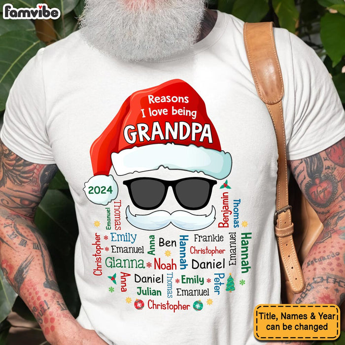 Personalized Grandpa Claus Name Word Art Shirt - Hoodie - Sweatshirt 35972 1