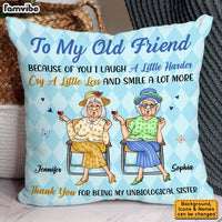 Personalized Old Friends Smile A Lot More Pillow 36012 thumb 1