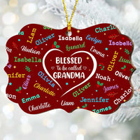 Personalized Blessed To Be Called Grandma Word Art Name Benelux Ornament 36023 thumb 1