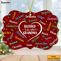 Personalized Blessed To Be Called Grandma Word Art Name Benelux Ornament 36023 thumb 1