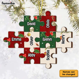 Personalized Pieces Of Our Family Ornament 36030 Primary Mockup