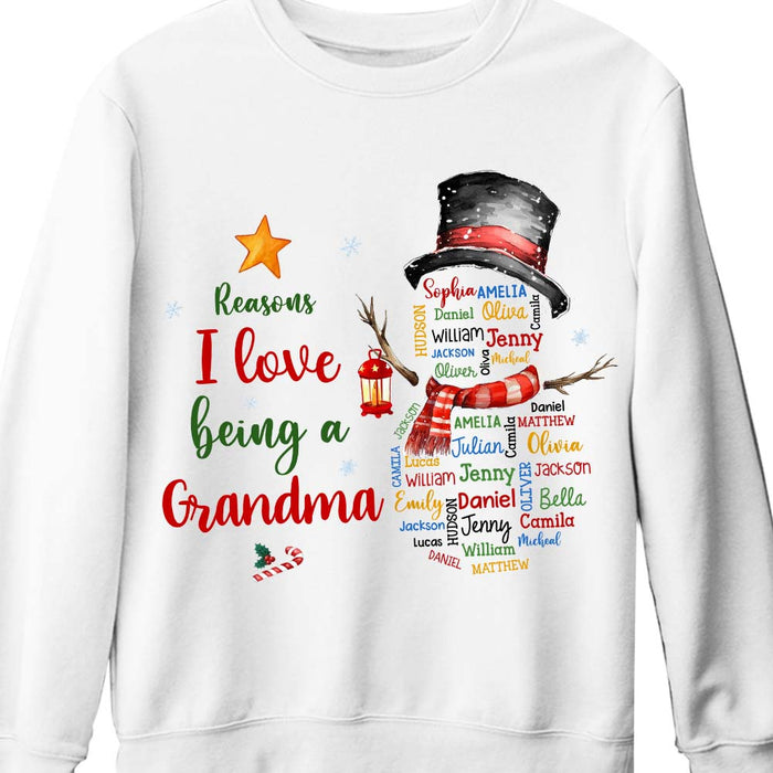 Personalized Gift For Grandma Reasons I Love Being Word Art Shirt - Hoodie - Sweatshirt 36060 1
