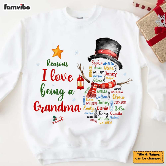 Personalized Gift For Grandma Reasons I Love Being Word Art Shirt - Hoodie - Sweatshirt 36060 1