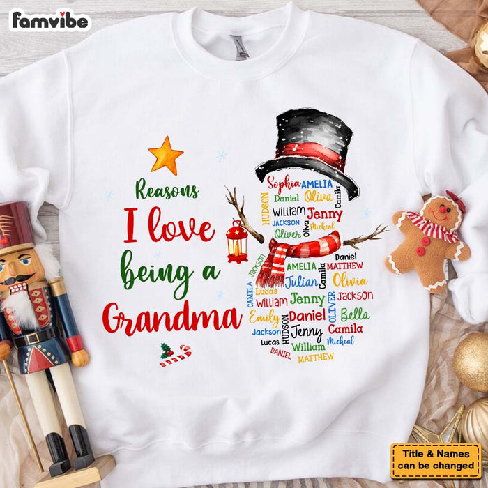 Personalized Gift For Grandma Reasons I Love Being Word Art Shirt - Hoodie - Sweatshirt 36060 1