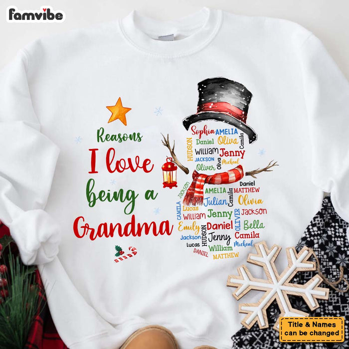 Personalized Gift For Grandma Reasons I Love Being Word Art Shirt - Hoodie - Sweatshirt 36060 1