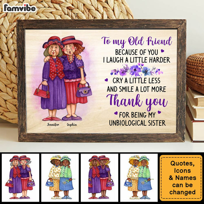 Personalized Old Friend Smile A Lot More Poster 36076 1