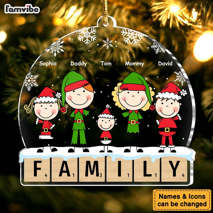 Personalized Scrabble Family Ornament 36095 1