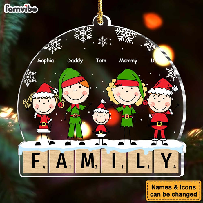 Personalized Scrabble Family Ornament 36095 1
