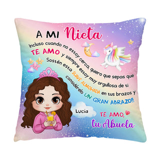 Personalized Granddaughter I Am Proud Of You Spanish Pillow 36118 Primary Mockup