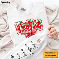 Personalized Christmas Nana Unisex Sleeve Printed Standard Sweatshirt 36144 thumb 1