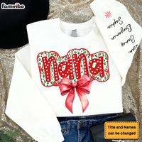 Personalized Christmas Nana Unisex Sleeve Printed Standard Sweatshirt 36144 thumb 1