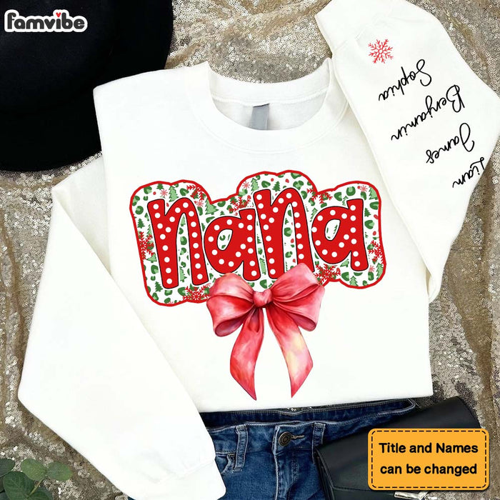 Personalized Christmas Nana Unisex Sleeve Printed Standard Sweatshirt 36144 1