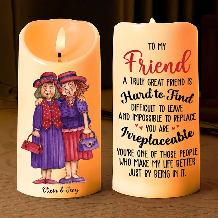 Personalized Friends Gift You are Irreplaceable LED Candle 36168 1
