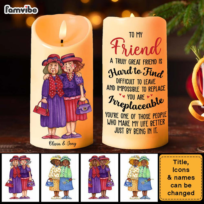 Personalized Friends Gift You are Irreplaceable LED Candle 36168 1
