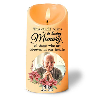 Personalized Custom Photo This Candle Burns In Loving Memory LED Candle 36174 Primary Mockup