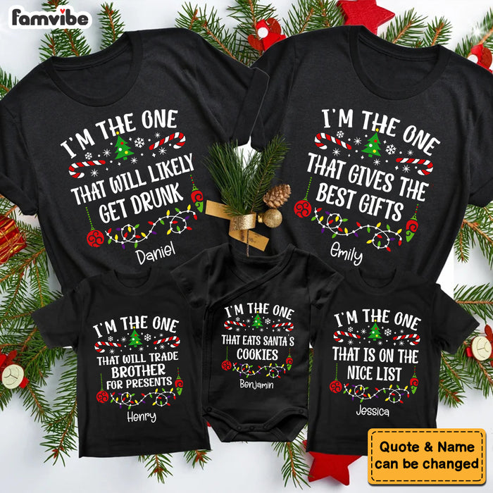 Personalized Funny Family Matching Christmas Shirt 36189 1
