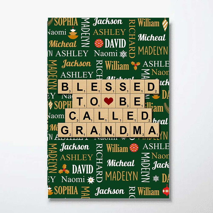 Personalized Gift For Grandma Christmas Poster 36197 1