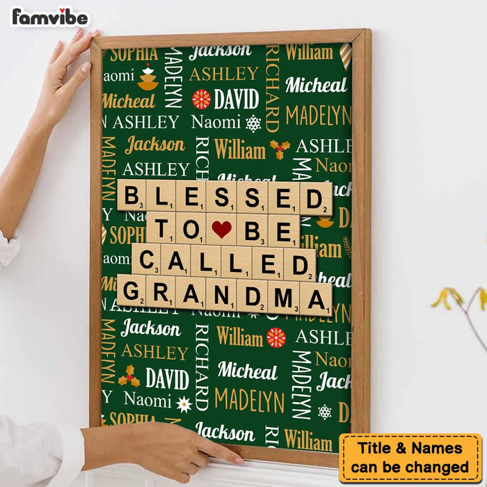 Personalized Gift For Grandma Christmas Poster 36197 1