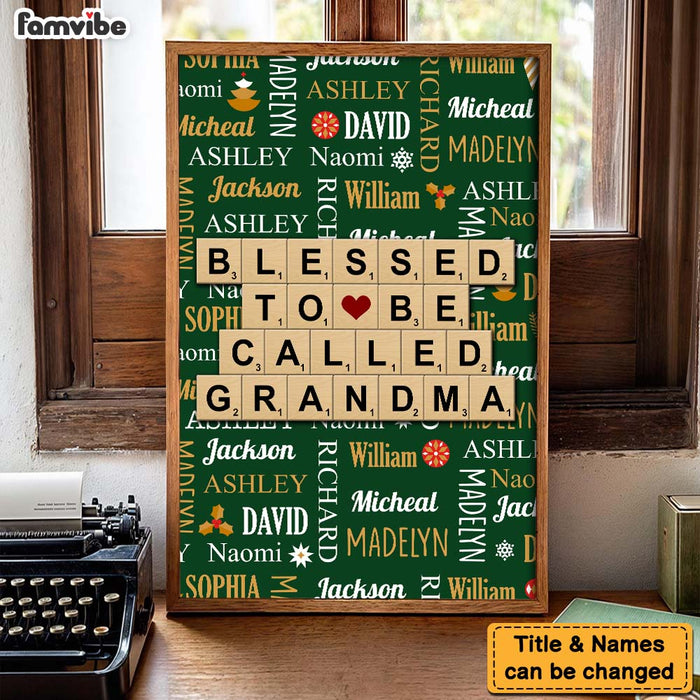 Personalized Gift For Grandma Christmas Poster 36197 1