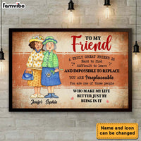 Personalized Friends Gift You are Irreplaceable Poster 36215 thumb 1