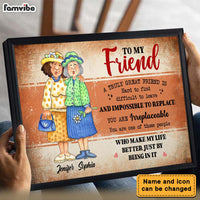 Personalized Friends Gift You are Irreplaceable Poster 36215 thumb 1