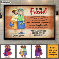 Personalized Friends Gift You are Irreplaceable Poster 36215 thumb 1