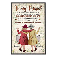Personalized Sister Friends Gift A Truly Friend Poster 36237 thumb 1