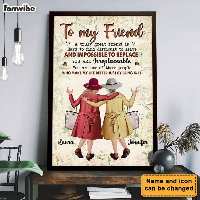 Personalized Sister Friends Gift A Truly Friend Poster 36237 1