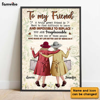 Personalized Sister Friends Gift A Truly Friend Poster 36237 thumb 1