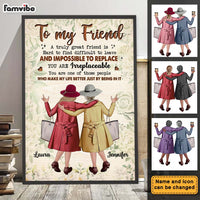 Personalized Sister Friends Gift A Truly Friend Poster 36237 thumb 1