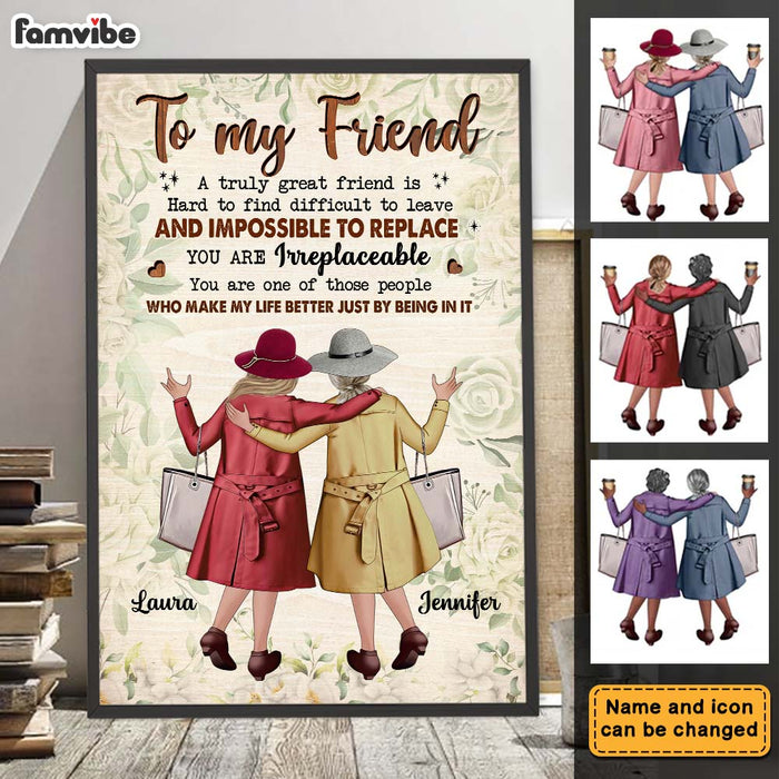 Personalized Sister Friends Gift A Truly Friend Poster 36237 1