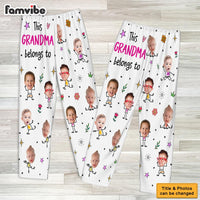 Personalized This Grandma Belongs To Custom Photo Pajama Pants 36252 thumb 1