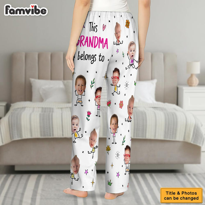 Personalized This Grandma Belongs To Custom Photo Pajama Pants 36252 1