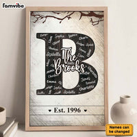 Personalized Family Name Big Letter Decor Poster 36283 thumb 1
