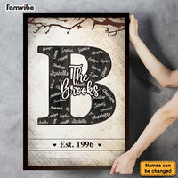 Personalized Family Name Big Letter Decor Poster 36283 thumb 1