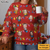 Personalized Family  Custom Photo Celebrate The Season With Laughter And Love Ugly Sweater 36294 thumb 1
