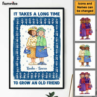 Personalized Old Friends Gift Long Time Poster 36297 thumb 1