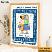 Personalized Old Friends Gift Long Time Poster 36297 thumb 1
