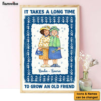 Personalized Old Friends Gift Long Time Poster 36297 thumb 1