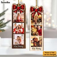 Personalized Family Custom Photo Strip 2 Layered Wood Ornament 36340 thumb 1