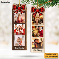 Personalized Family Custom Photo Strip 2 Layered Wood Ornament 36340 thumb 1