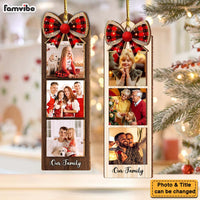 Personalized Family Custom Photo Strip 2 Layered Wood Ornament 36340 thumb 1