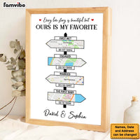 Personalized Gift For Couple Sign Post Map Poster 36403 thumb 1