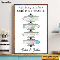 Personalized Gift For Couple Sign Post Map Poster 36403 thumb 1