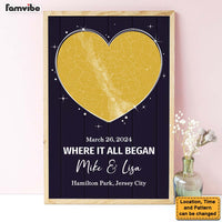 Personalized Couple First Date Map Where It All Began Poster 36407 thumb 1